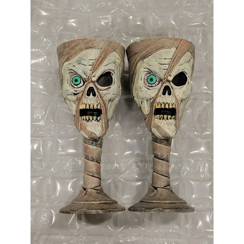 Vintage Halloween Plastic Monster Goblets 7